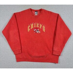 Vintage Kansas City Chiefs Pro Player Crewneck Sweatshirt Sz XL NFL Football